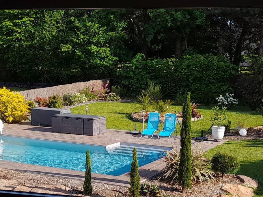 Chambre Dans Un Ecrin De Verdure Angrie Exterior foto